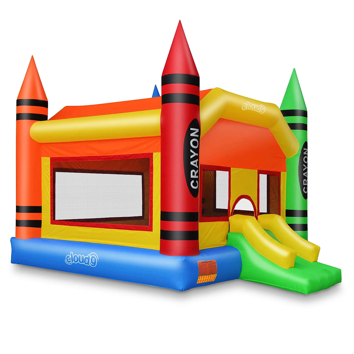 Crayon Bounce House with Blower C49533