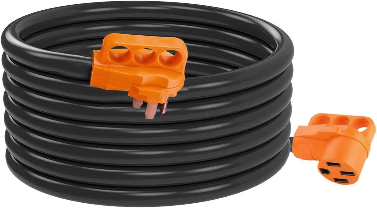 50 Amp 36 Feet Heavy-Duty RV Extension Cord with Finger Handle O1292