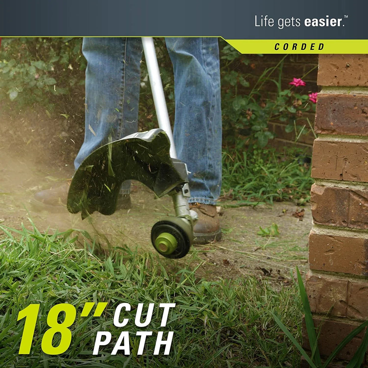 18" Corded Electric 10 Amp String Trimmer B944744