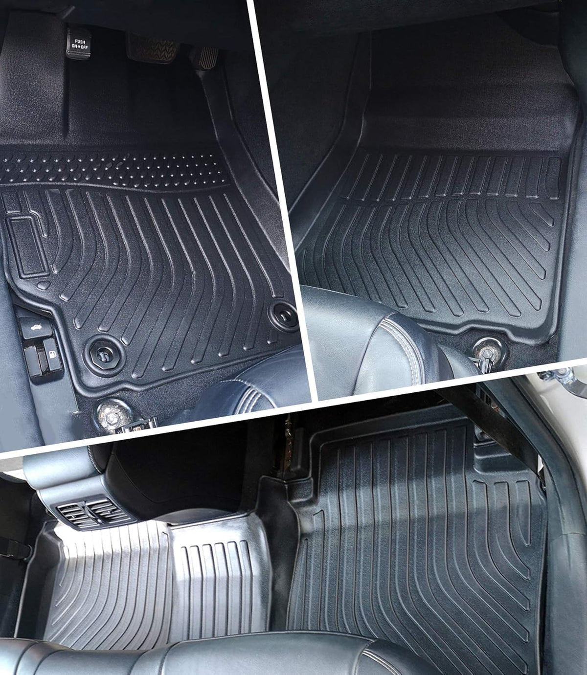 Car Floor Mats for Toyota Camry 2012-2017 Front Rear Heavy Duty All Weather V4179