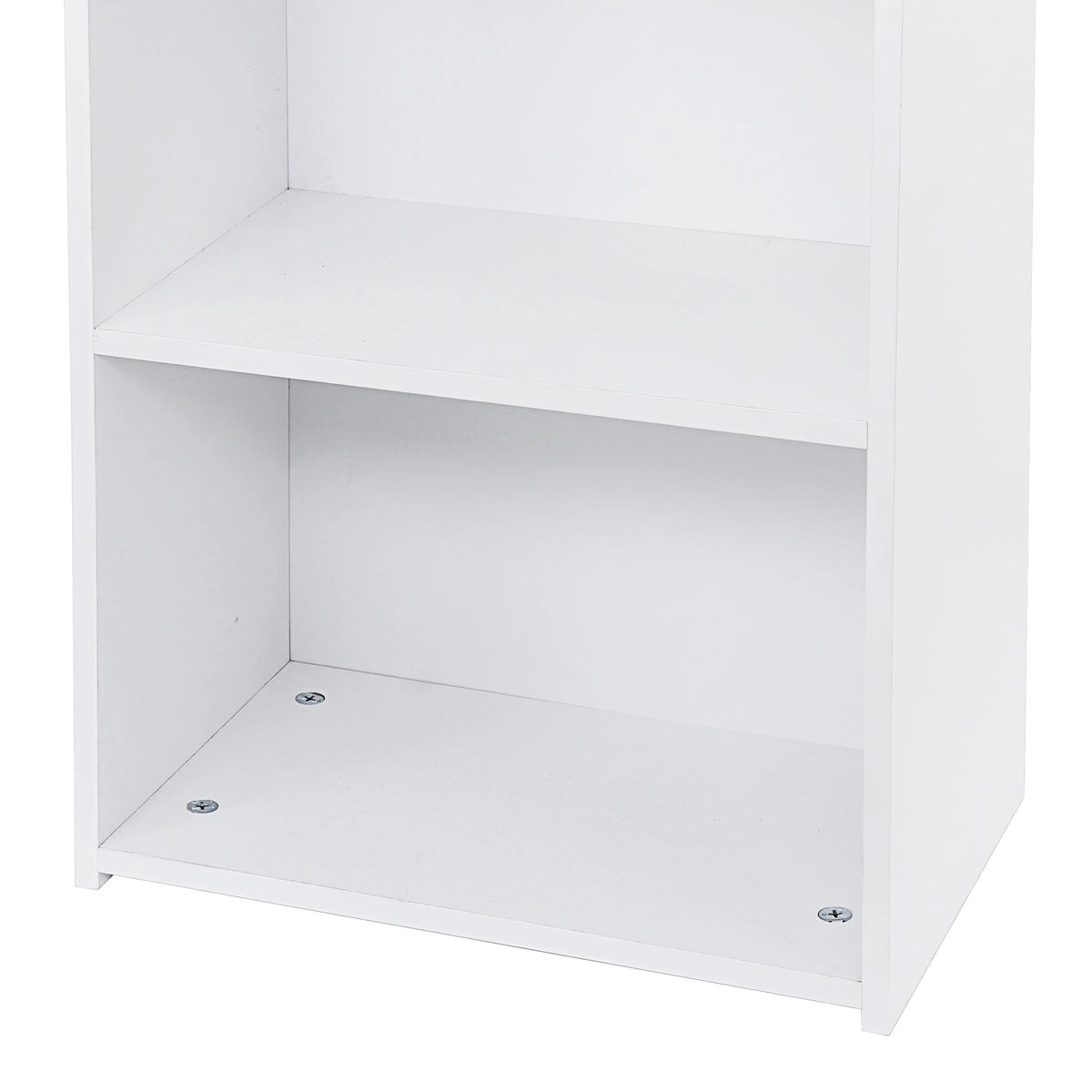 5-Shelves Narrow White Bookcase T63068