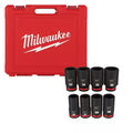 3/4 in. Drive Metric Deep Well 6 Point Impact Socket Set (8-Piece) X741833
