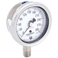 Pressure Gauge, 0 to 300 Psi, 2-1/2In F3843