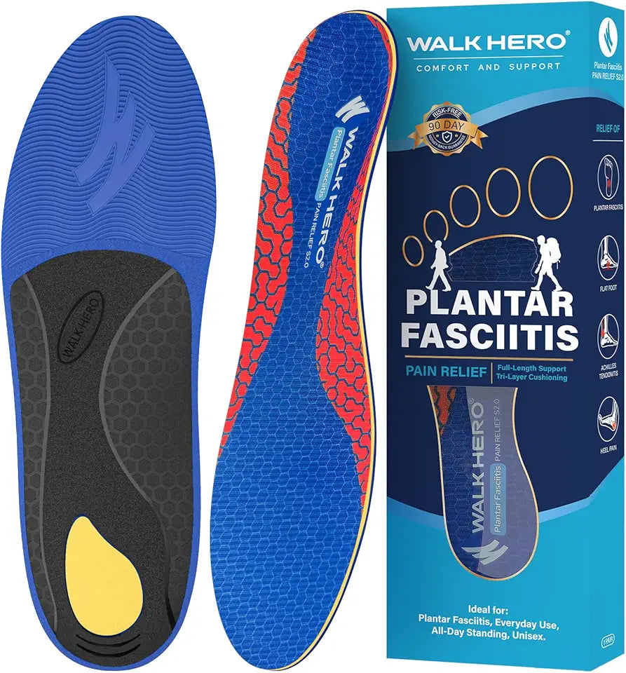 Arch Support Shoe Inserts Orthotic Insoles for Flat Feet Mens 15-15.5 B133641