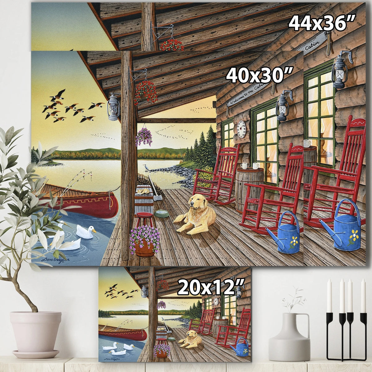 Lake House Gallery-wrapped Canvas W8347