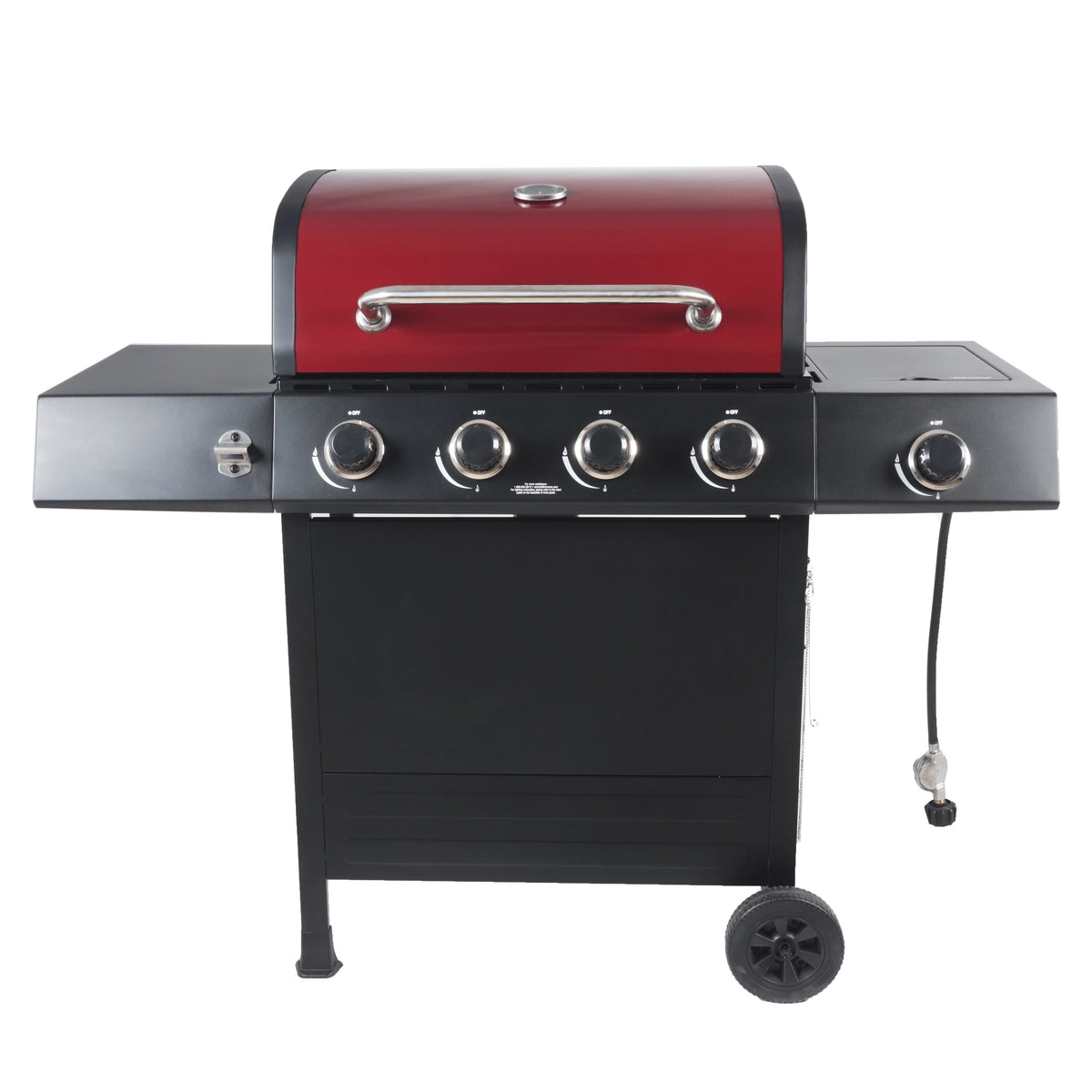 4-Burner Propane Gas Grill with Side Burner Y869149