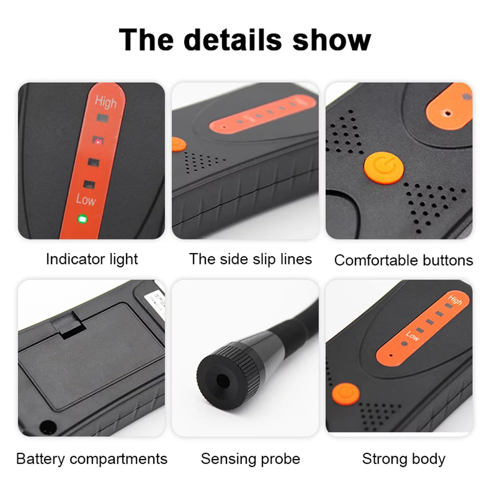 Handheld Combustible Gases Leak Detector Portable PPM Meter with Sound Alarm R51773