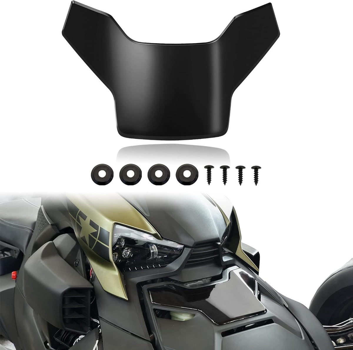 Black Hood Accent Panel for Ryker Z4692