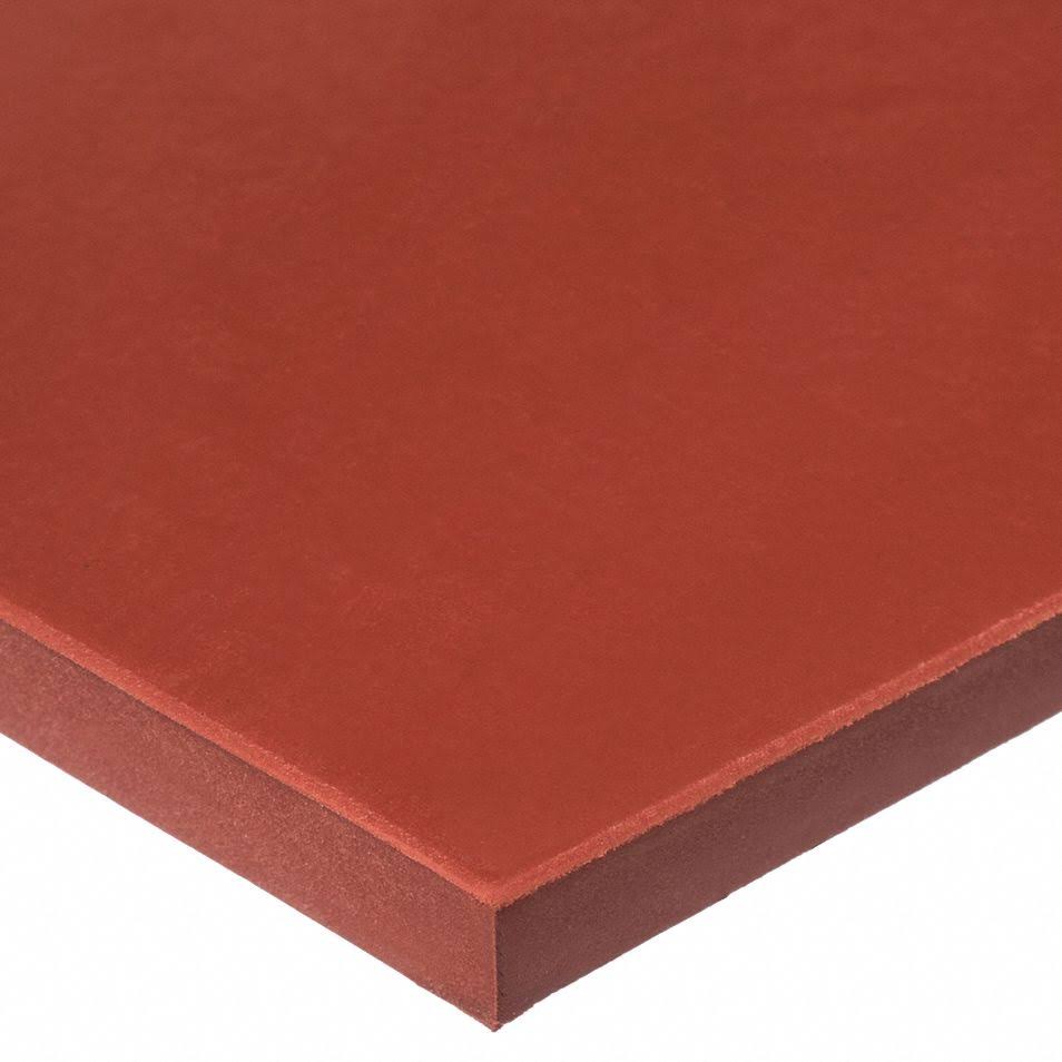 FDA Silicone Rubber Sheet with High Temp Adhesive - 40A - 3/16 Thick x 36 Wide x 12 Long M775650