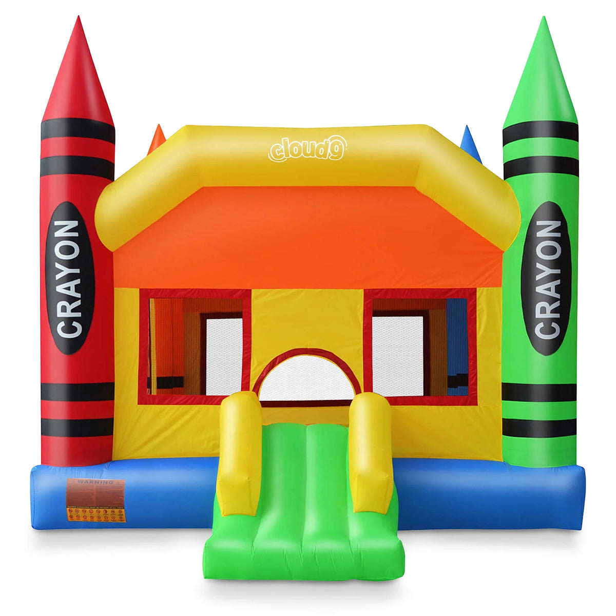 Crayon Bounce House with Blower C49533