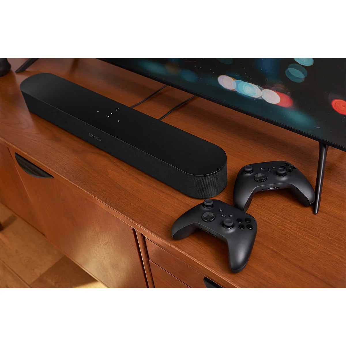 Black Compact Smart Sound Bar with Dolby Atmos J973