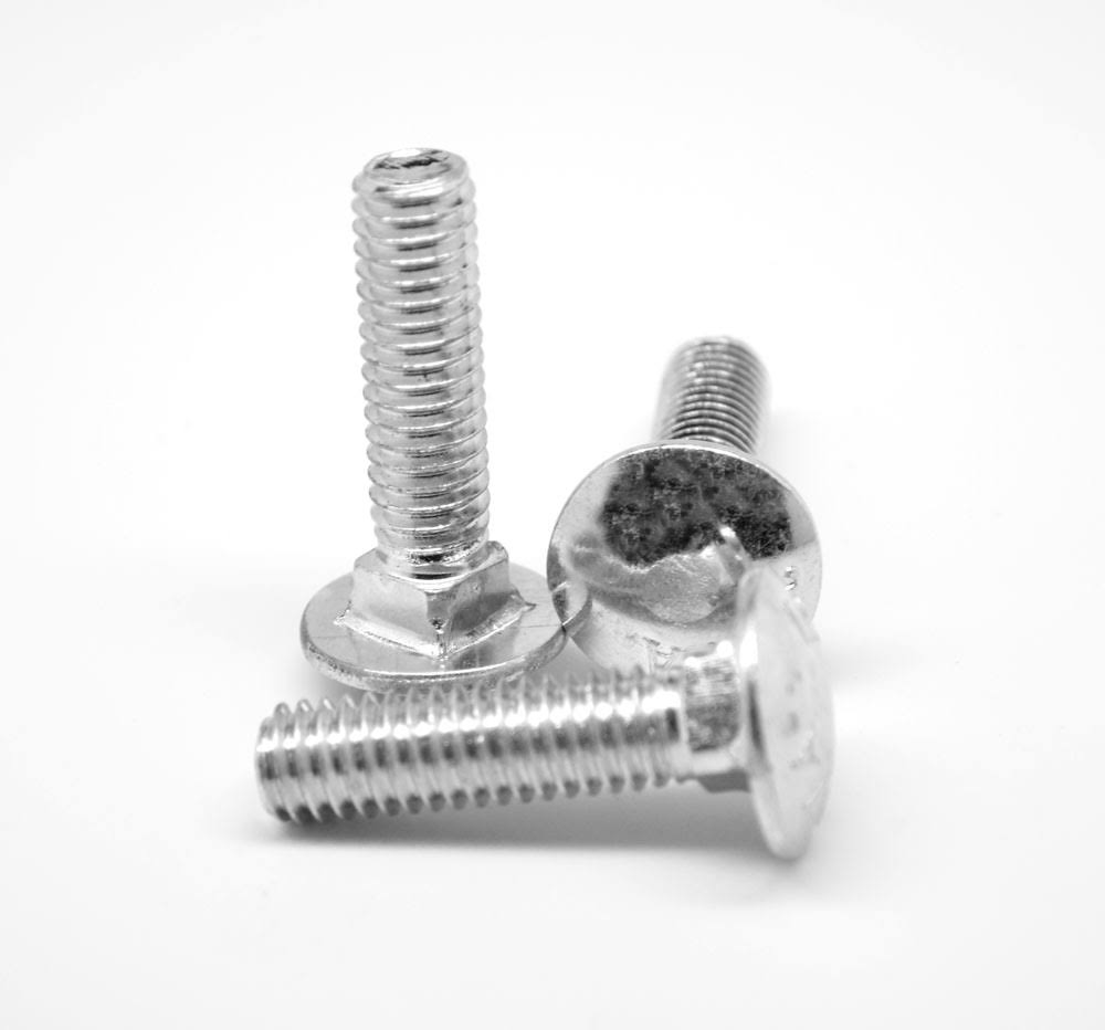 1/2x22-13 x 3 3/4x22 Coarse Thread Grade 5 Carriage Bolt Medium Carbon Steel Zinc Plated Pk 50 Q734772