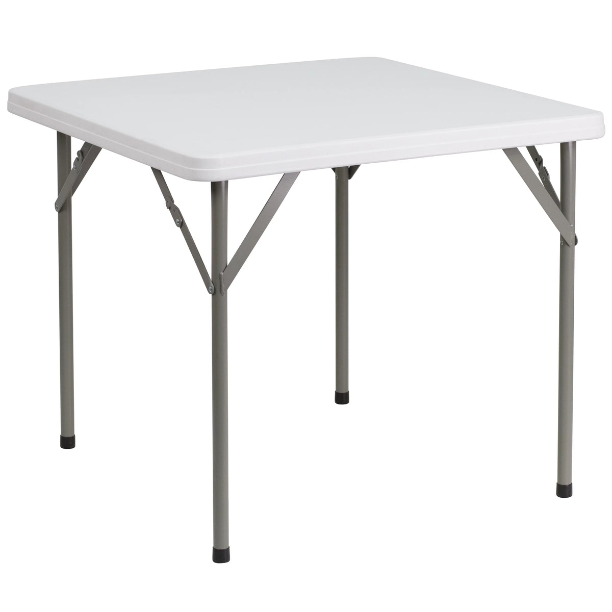 Square White Plastic Folding Table D40736