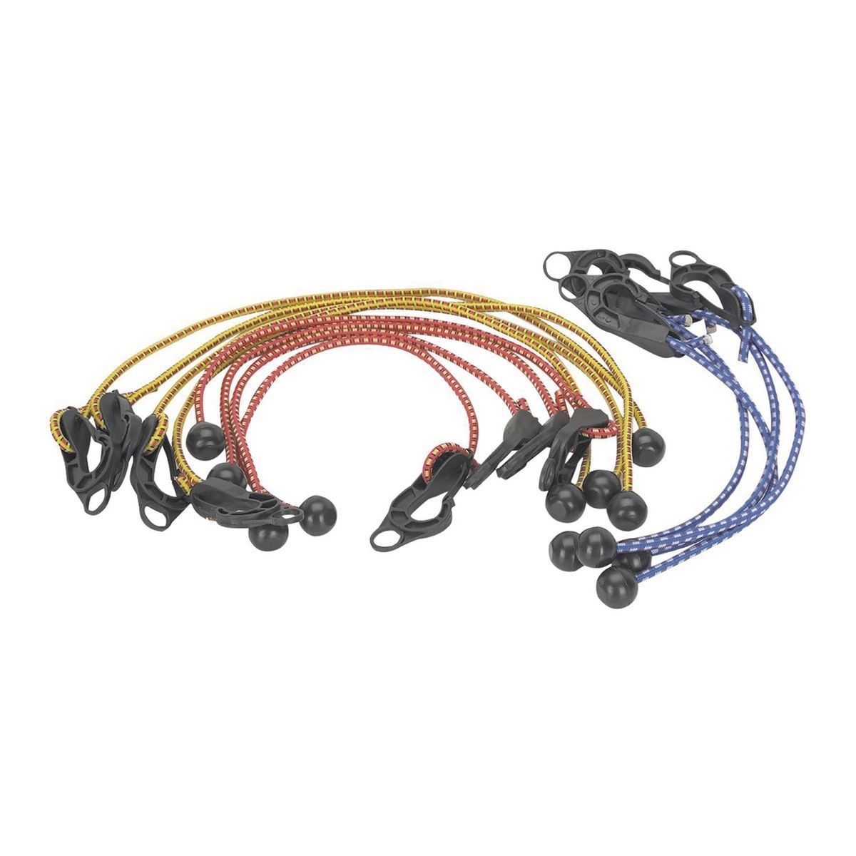Adjustable Tarpaulin Tie Down Cords, 12 Piece W3181