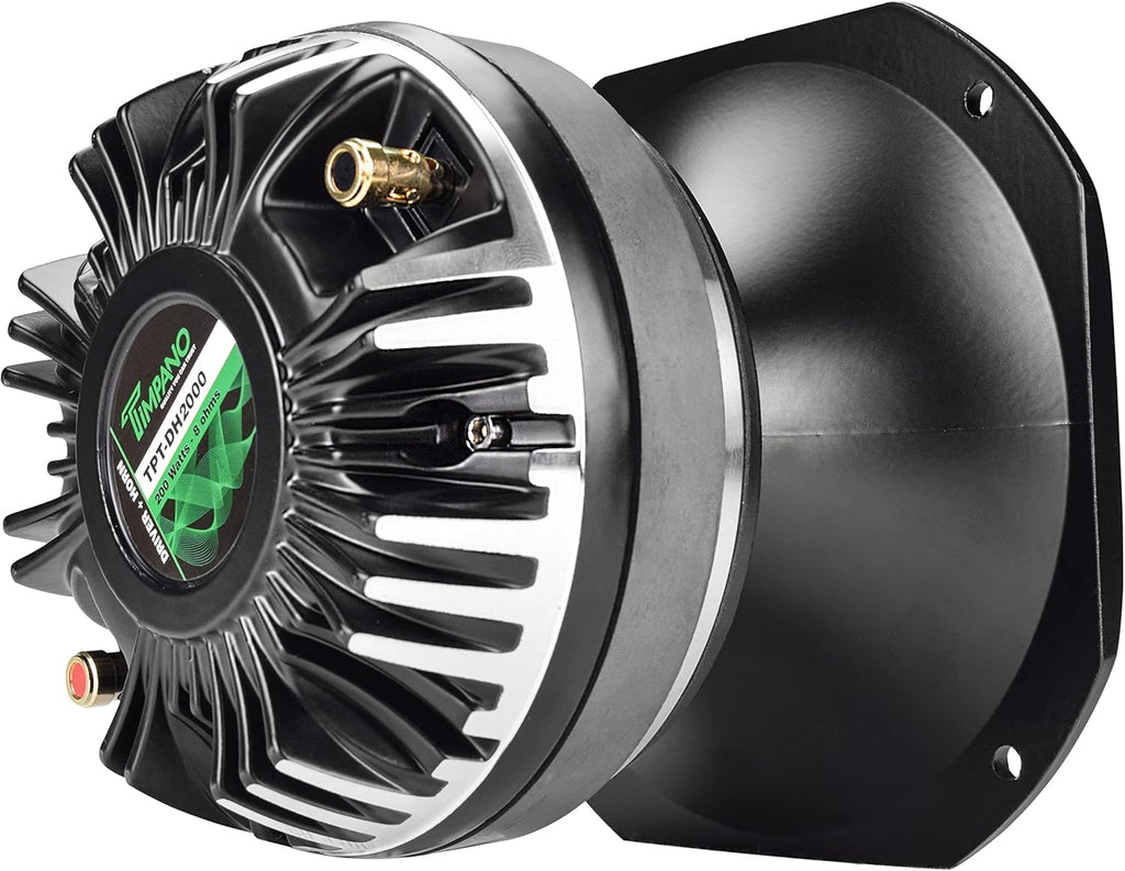 2" Exit Compression Driver Horn 8 Ohm 109 dB Aluminum Horn Ferrite Driver Pack of 2 O5474