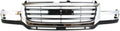Chrome Shell Painted Black Insert Grille Assembly for 2007 GMC Sierra 2500 HD 3500 Classic X6737