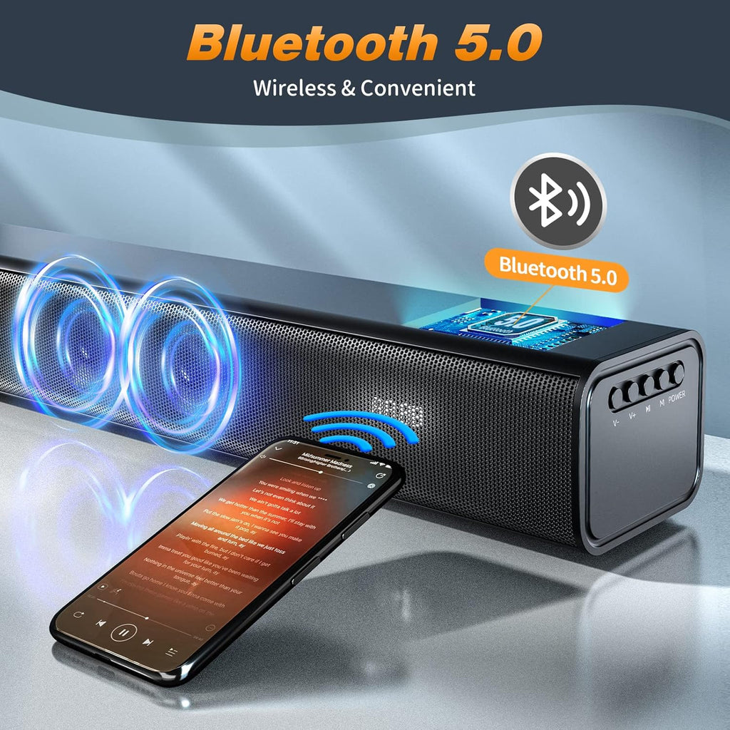 Soundbar 32 Inch with 3 Equalizer Modes, HDMI, Remote Control, 5.0 Bluetooth O1284