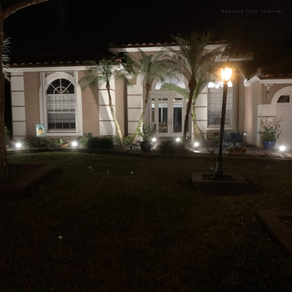8-Pack Low Voltage LED Landscape Pathway Lights, Die-cast Aluminum, 4000K Cool White Y59045