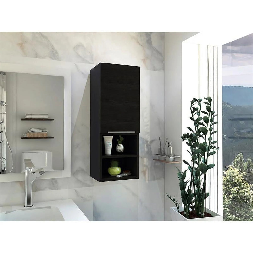 32" Black Engineered Wood Medicine Cabinet X613604