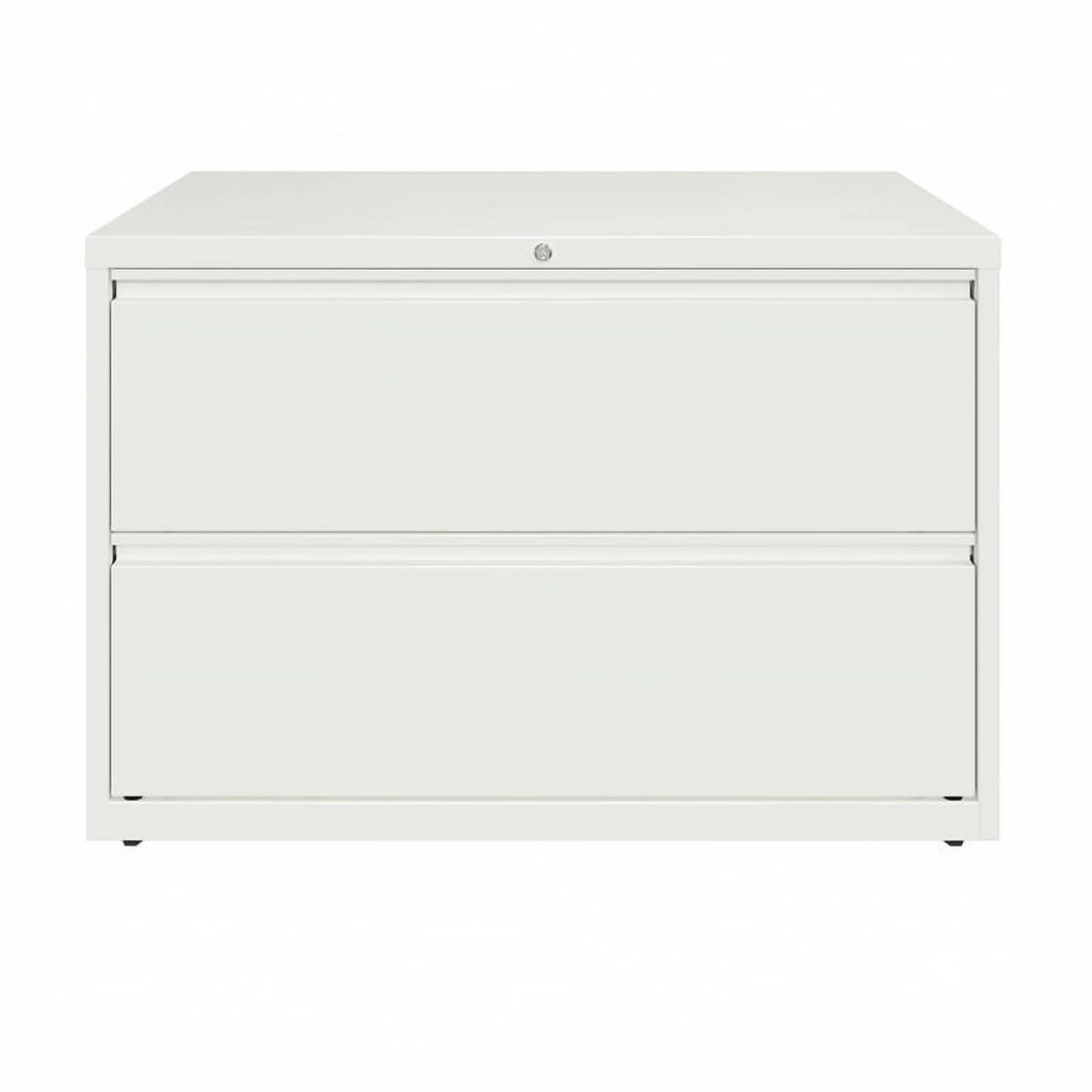White 2-Drawer Metal Lateral File Cabinet B317587
