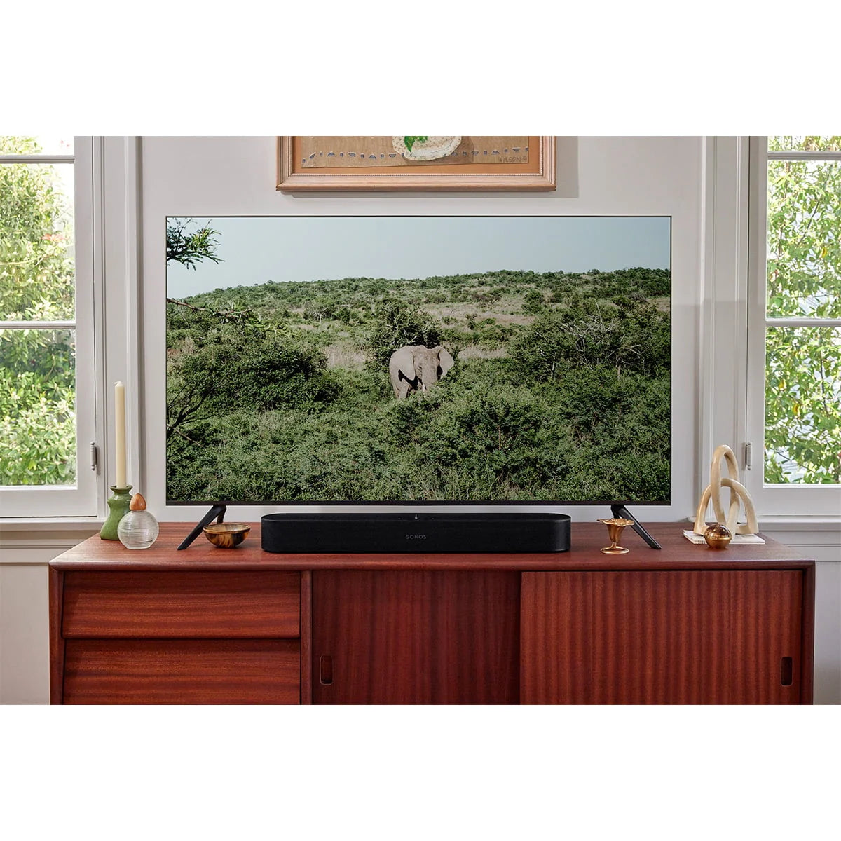 Black Compact Smart Sound Bar with Dolby Atmos J973