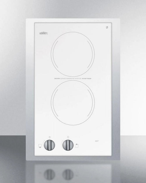 15" Wide 230V 2-Burner Radiant Cooktop Q7626