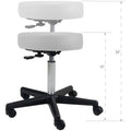 Pneumatic Adjustable Rolling Massage Therapist Stool U575