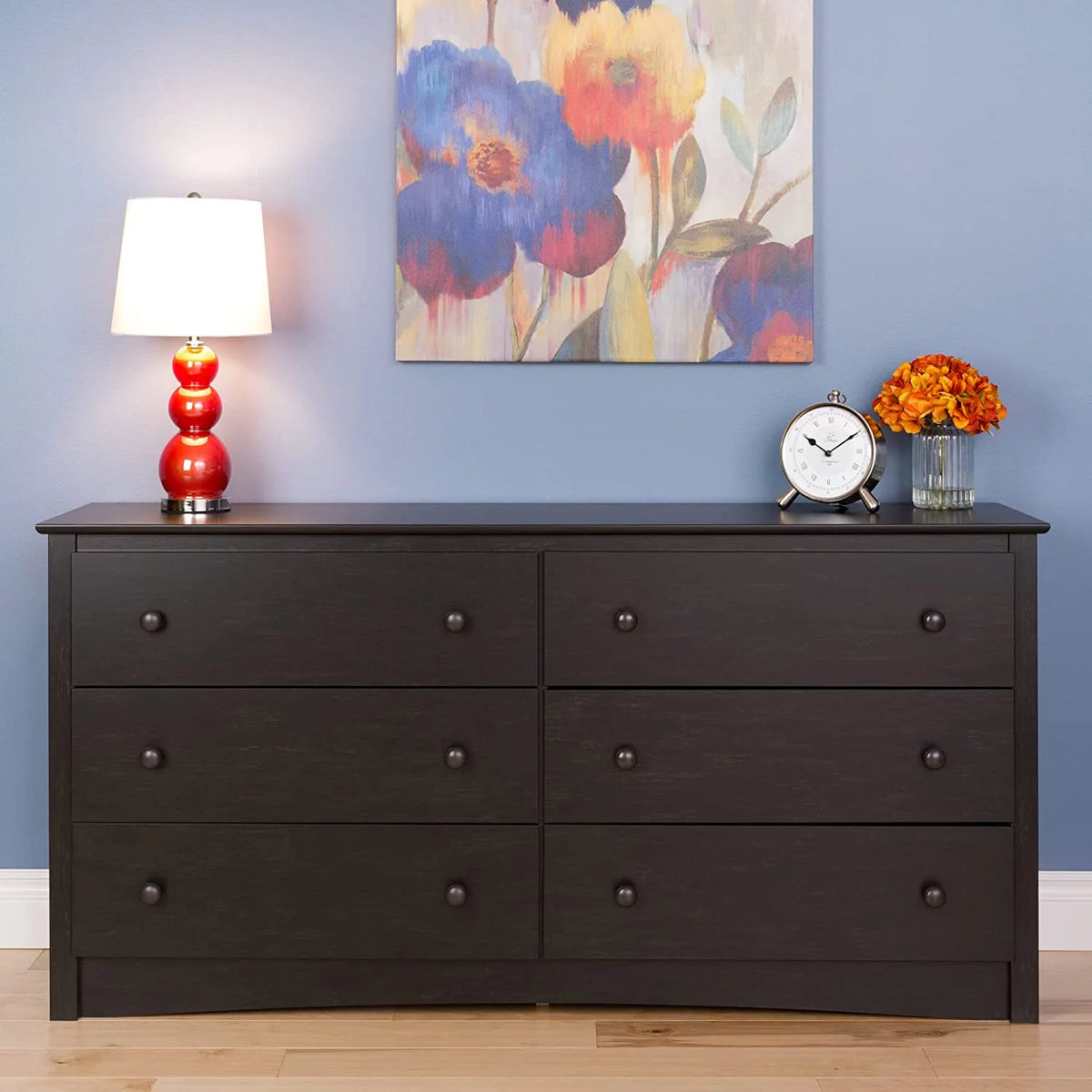 6 Drawer Double Dresser L345