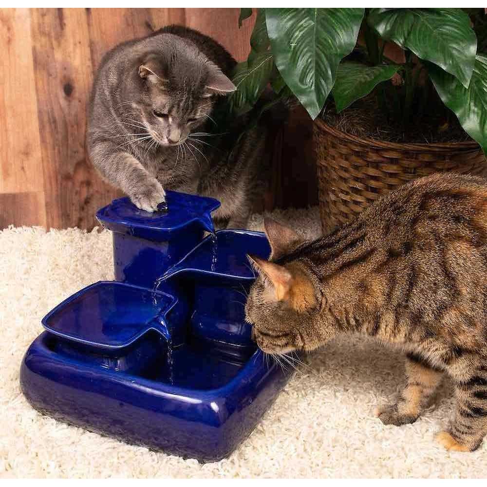 Ceramic Cat Water Fountain E557
