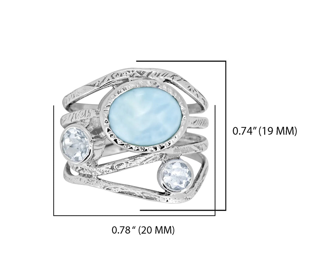Antique Three Stone Bypass Ring S49241