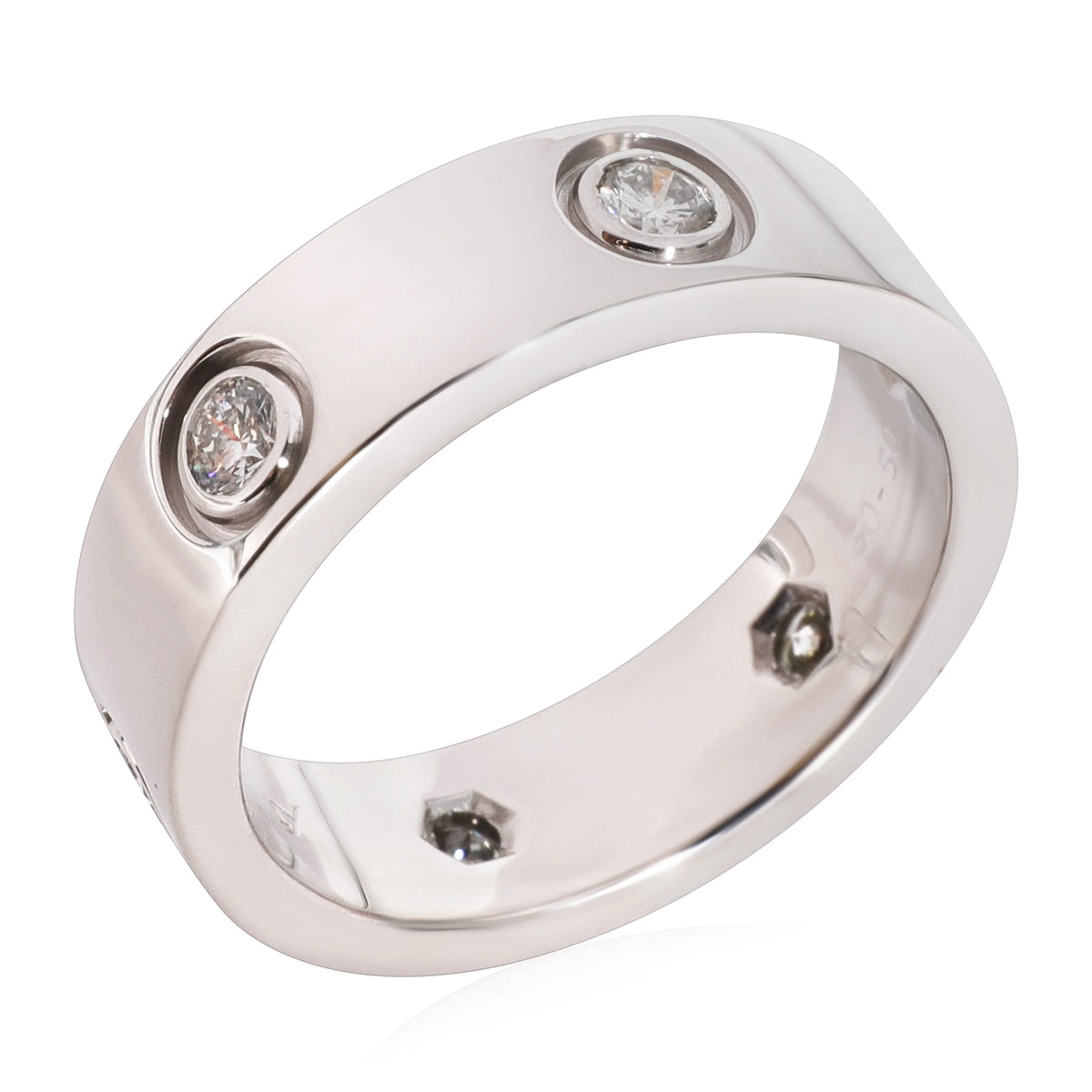 18k White Gold Diamond Ring 0.46 CTW Pre-Owned K175025