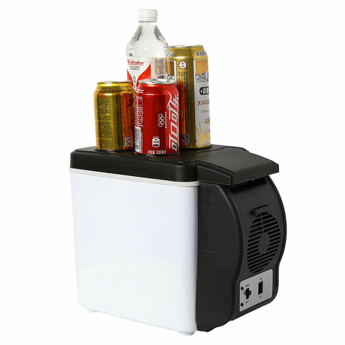 12V 6L Car Cooler and Warmer Mini Refrigerator Black N545715