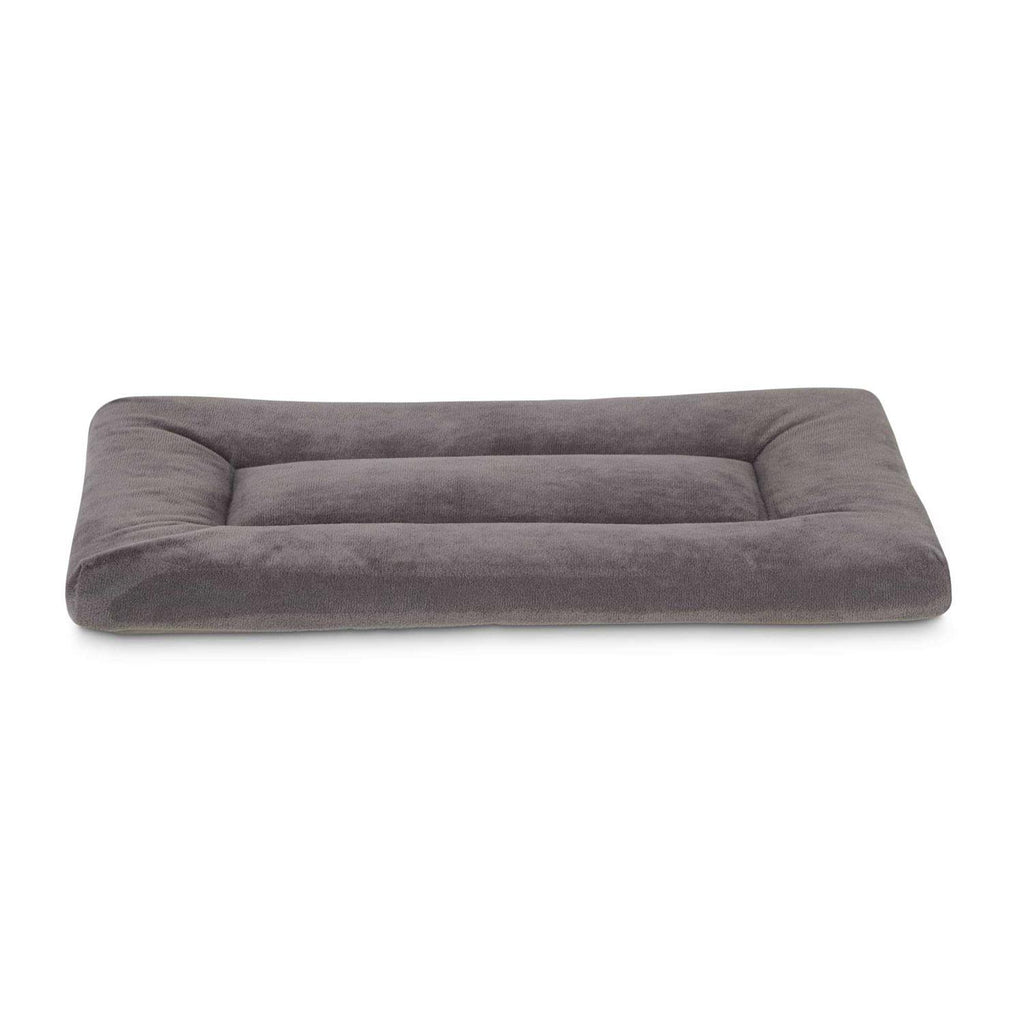 Dark Grey Velvet Dog Crate Mat and Pet Bed G44578