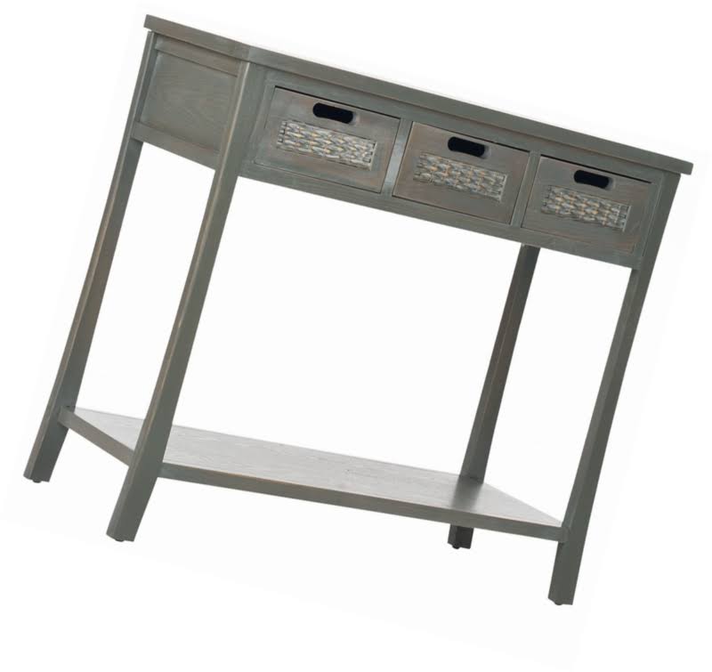 French Grey 3 Drawer Console W71467