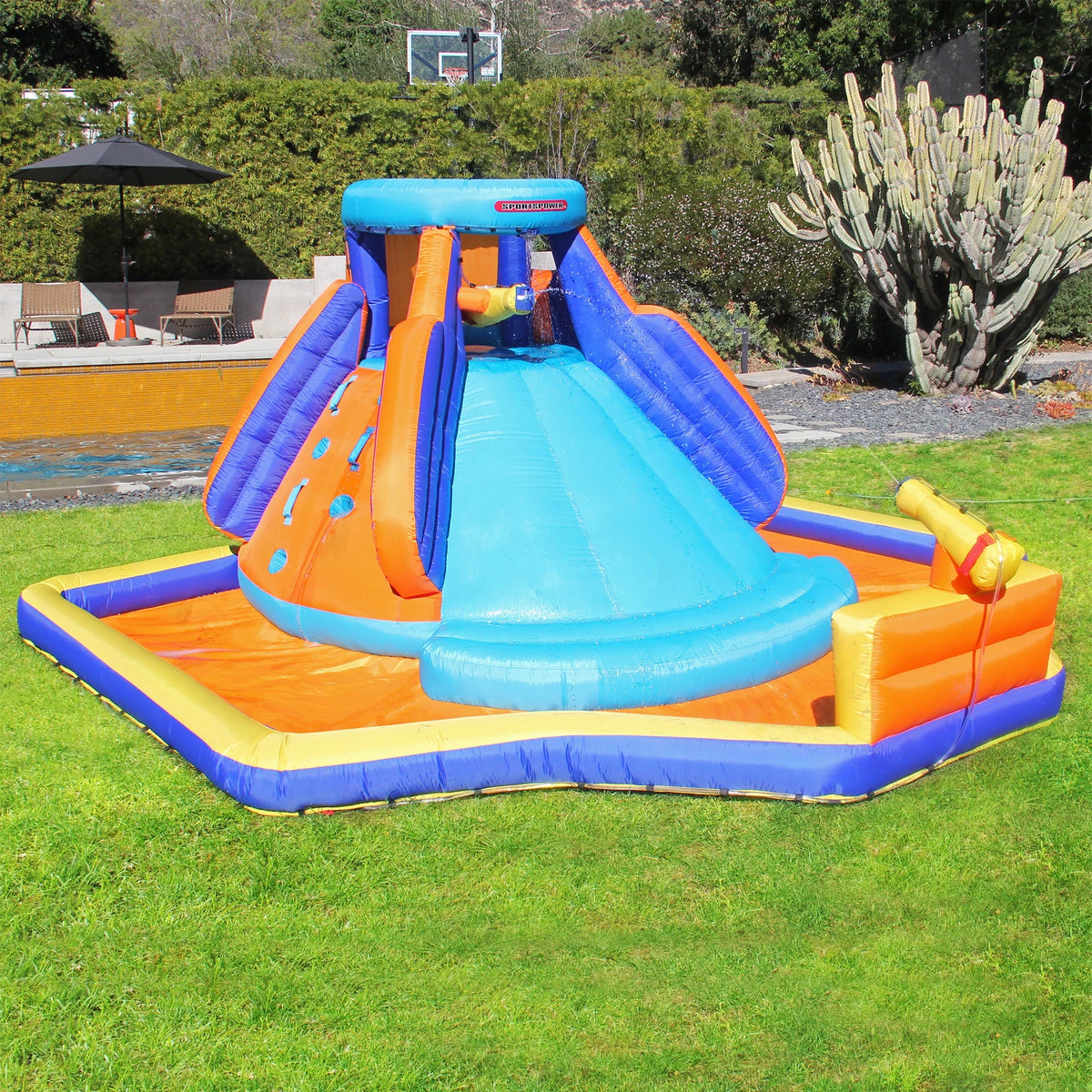13.8' Inflatable Water Slide with Heavy Duty Blower C50760