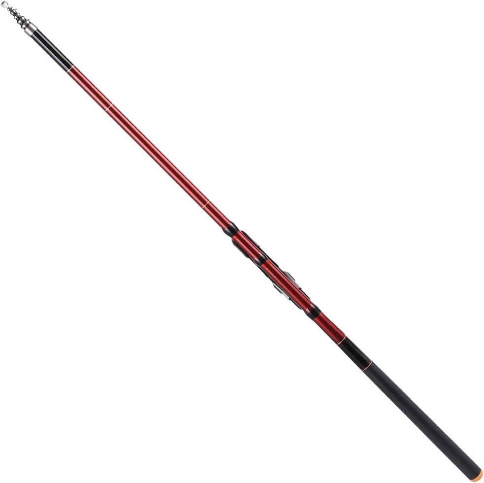 27088‑270 Portable Sea Rock Fishing Pole Carbon Rod 5 Sections 2.7M I25419