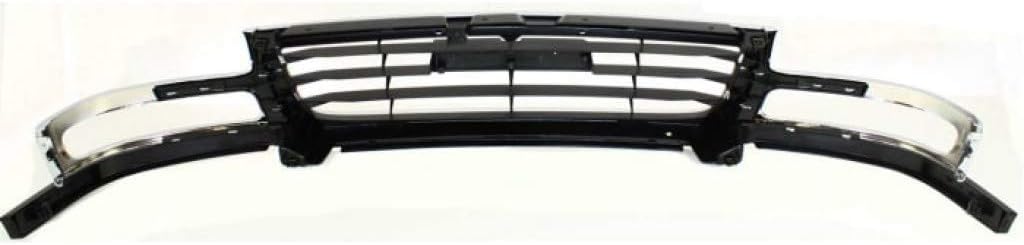 Chrome Shell Painted Black Insert Grille Assembly for 2007 GMC Sierra 2500 HD 3500 Classic X6737
