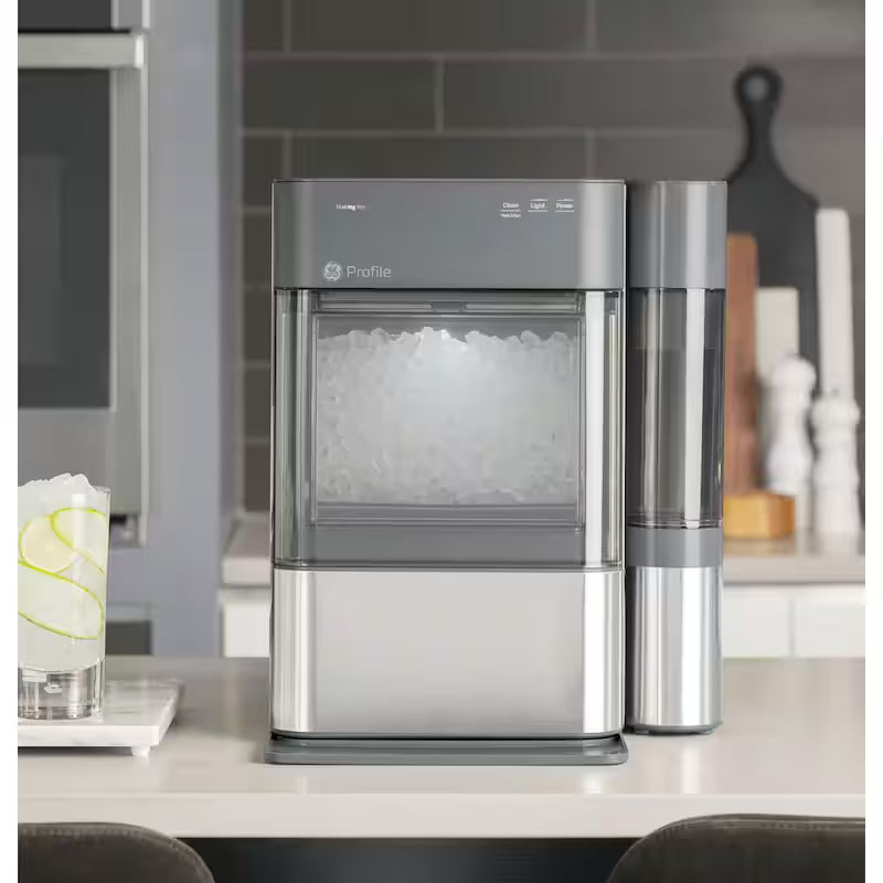 24 lb Portable Nugget Ice Maker in Stainless Steel N6437