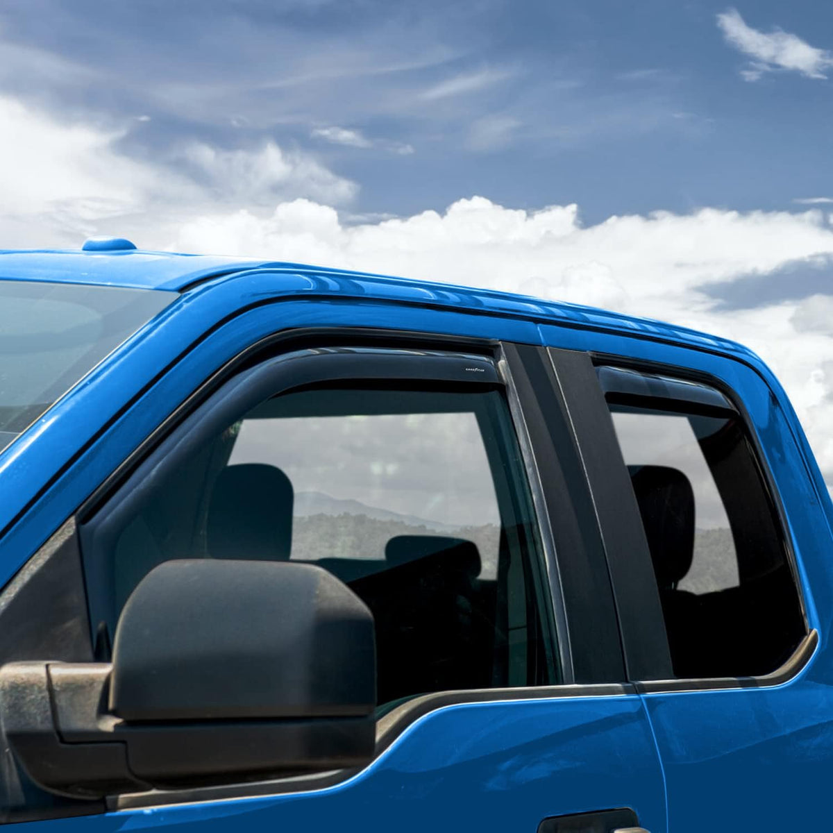 4pcs Shatterproof in-Channel Window Deflectors Rain Guards B3113