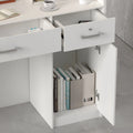 White 3-Drawer Reception Desk A98072