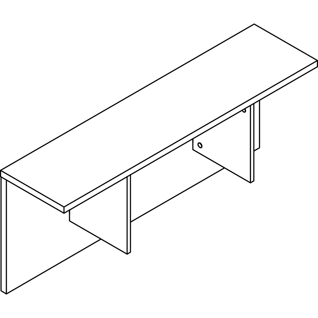 Espresso Laminate Reception Desk A56809