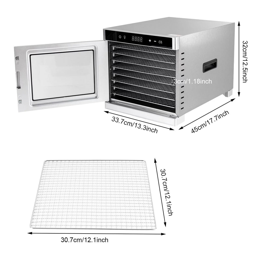 8 Tray Stainless Steel Food Dehydrator K159