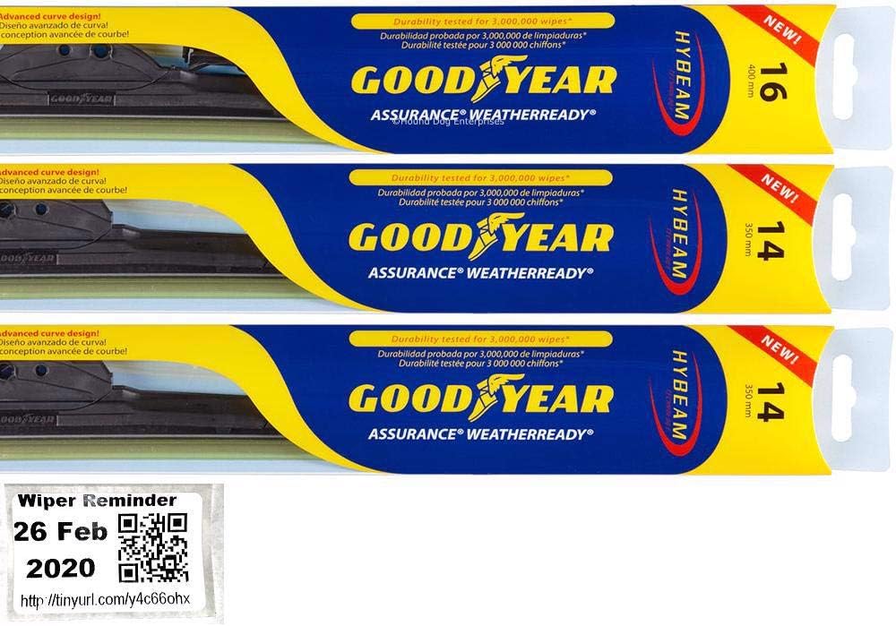 Windshield Wiper Blade Set Pack of 2 O438