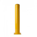 Yellow Bolt Down Bollard V7442
