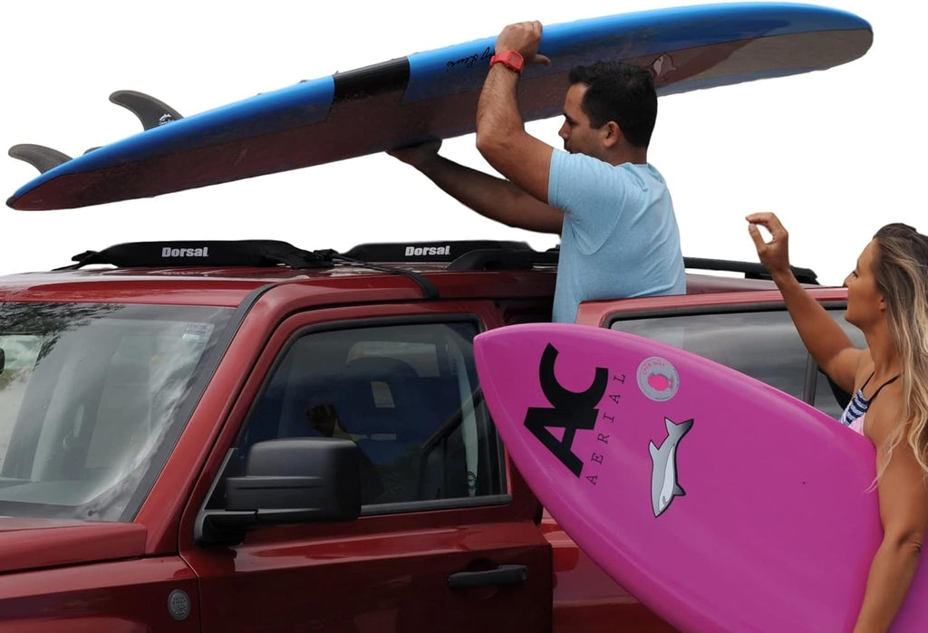 Soft Roof Surfboard Racks with Corrosion Resistant Buckles, Pack of 2 K341