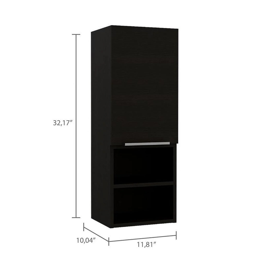 32" Black Engineered Wood Medicine Cabinet X613604
