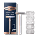 Chrome Double Edge Safety Razor with 5 Refill Blades F522878