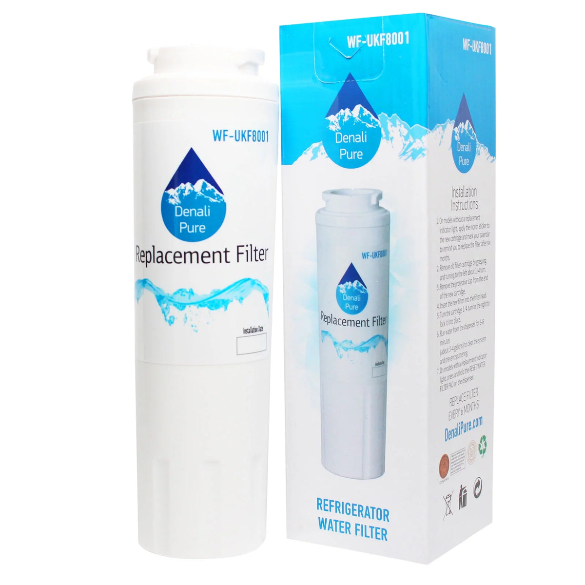 4-Pack Refrigerator Water Filter Cartridge S871044