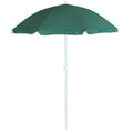 Sage Green Steel Beach Umbrella with Tilt Function A422928