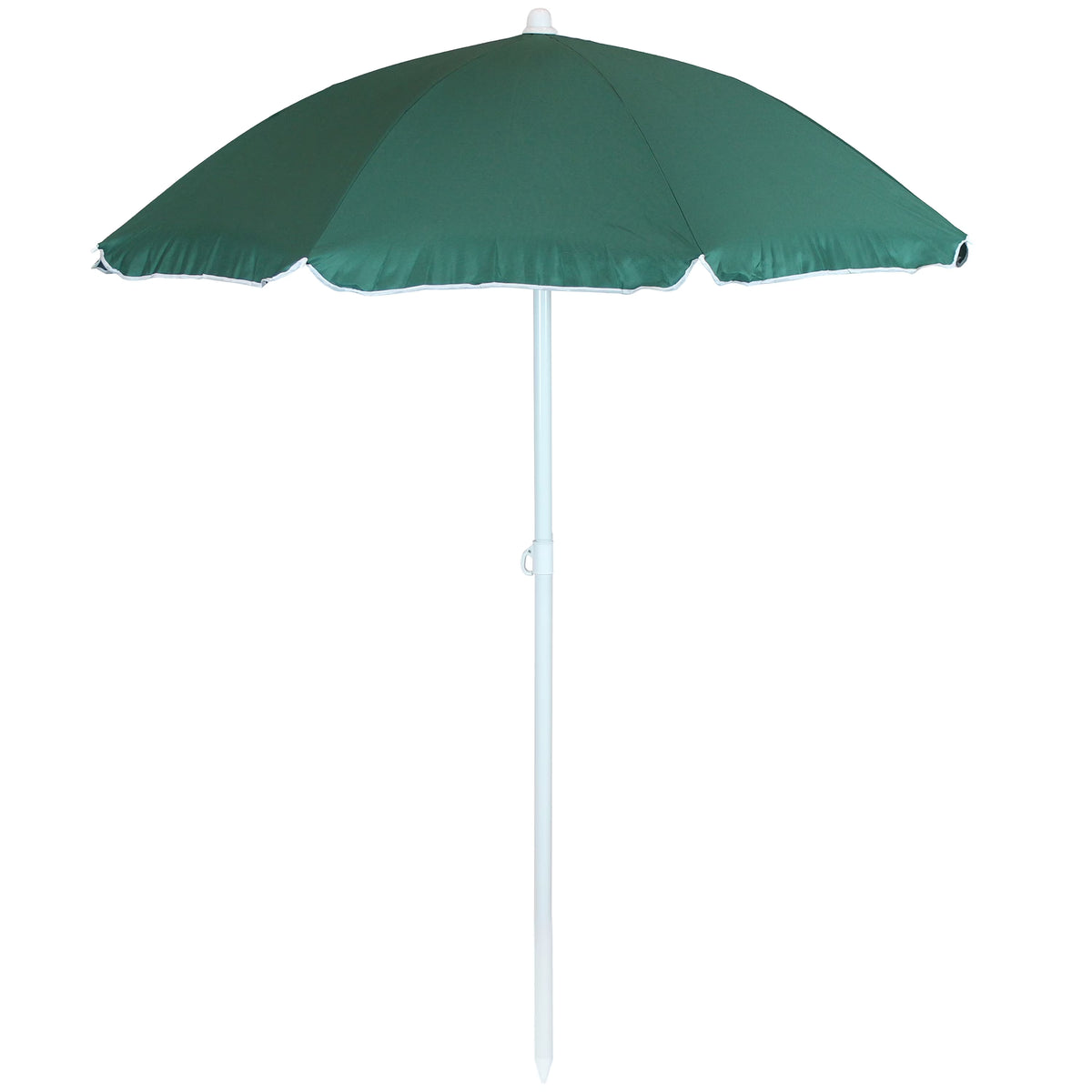 Sage Green Steel Beach Umbrella with Tilt Function A422928